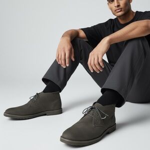 ATTENTION MENS - SIZE 7.5 - GRAY - STYLE: KANE CHUKKA LACE UP ANKLE BOOT - S2